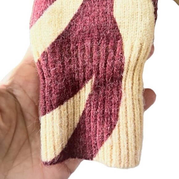 Zara Zebra Print Jacquard Knit Mini Dress Long Sleeve Size Small Wool blend NWOT - Picture 7 of 14